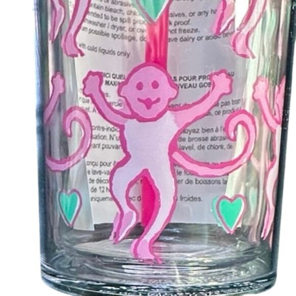 Starbucks x Roller Rabbit Limited Edition Collab Lovely Monkey 24oz Pink ColdCup - Picture 4 of 4